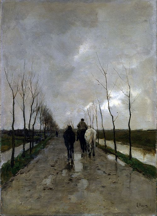 Une Route hollandaise, 1880, Anton Mauve