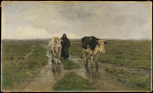Changing Pasture, 1880, Anton Mauve