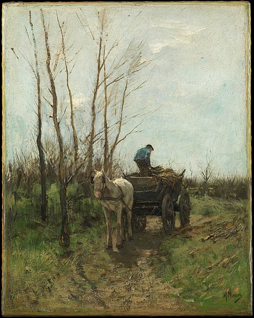 Gathering Wood, 1873, Anton Mauve