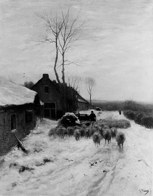 Winter Landscape with Sheep, , Anton Mauve