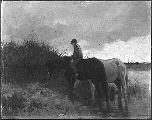 Horses Drinking, , Anton Mauve