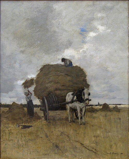 De hooikar, 1878, Anton Mauve