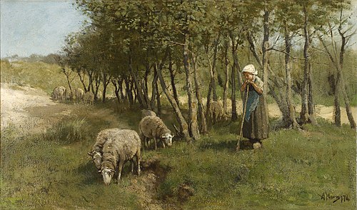 Sheep in Dekkersduin, 1874, Anton Mauve