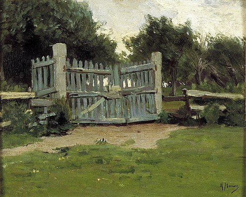 Land gate, 1865, Anton Mauve