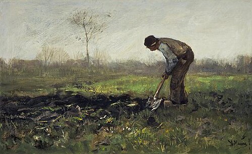 Field Labour, 1871, Anton Mauve