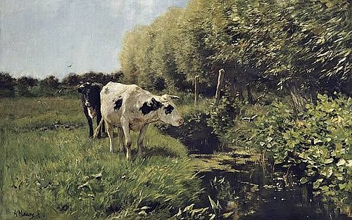 Cows in a Pasture, 1875, Anton Mauve