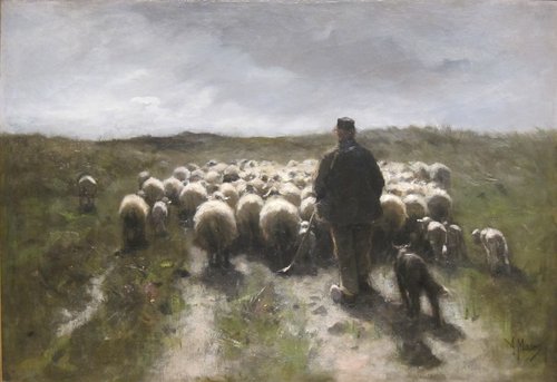 Shepherd and Sheep, 1880, Anton Mauve