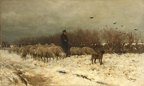 A Scanty Meal, 1873, Anton Mauve