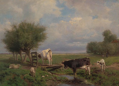 Cows and Sheep, 1850, Anton Mauve