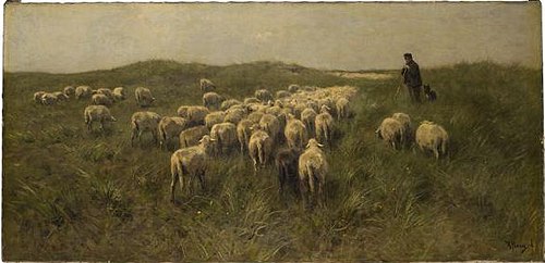 Sheep on the Dunes, , Anton Mauve