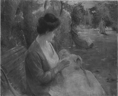 At a maternity hospital, 1909, Marie Bertuch