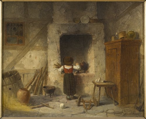 Household Work, 1866, Anders Gustaf Koskull
