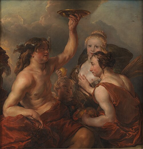 Bacchus, Ceres and Venus, 1633, Cornelis Schut