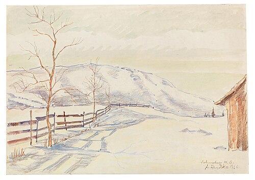 Schneeberg, 1936, Anton Peschka