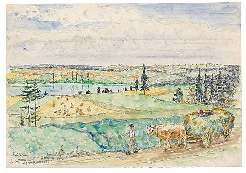 The harvest, 1928, Anton Peschka