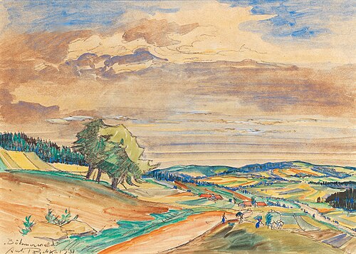 Böhmerwald, 1931, Anton Peschka