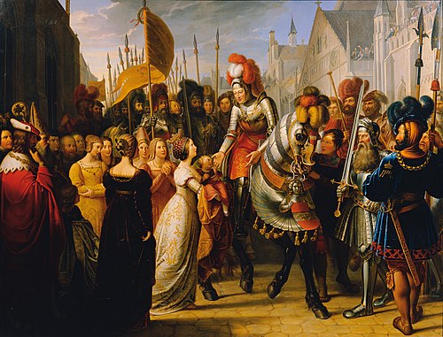 Der Einzug Kaiser Maximilians I. in Gent, 1822, Anton Petter