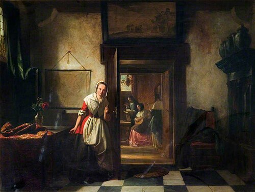 The Listening Servant, 1853, Hubertus van Hove