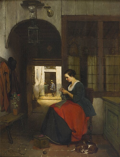 La tricoteuse, , Hubertus van Hove
