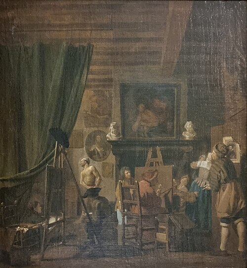 L'Atelier du peintre, , Jan Josef Horemans I