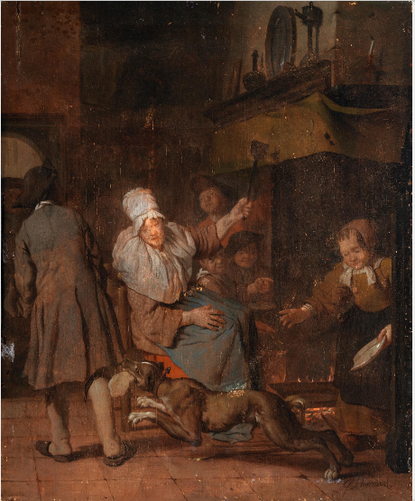 The Stolen Pancake, 1725, Jan Josef Horemans I
