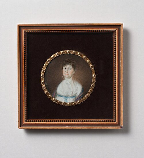 Eva Magdalena Ekeblad (1747-1824), grevinna, kammarfröken hos hertiginnan, sedermera drottningen Hed, 1807, Per Köhler