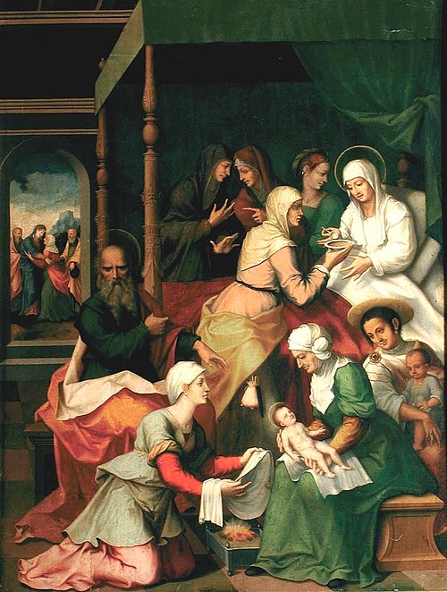 The birth of John the Baptist, 1578, Jerónimo Cósida