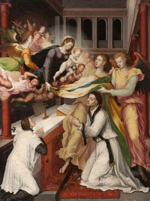 San Ildefonso Receiving the Chasuble, 1570, Jerónimo Cósida