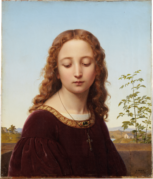 Portrait of a Young Woman, 1835, Ernst Deger