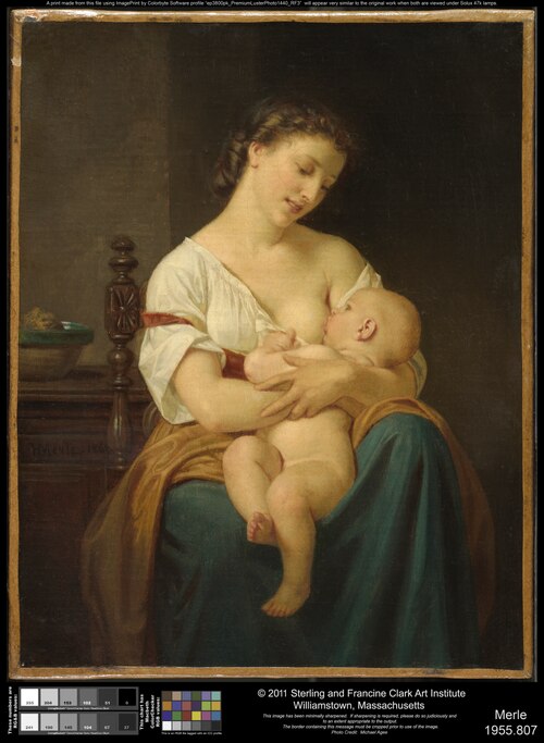 Mother and Child, 1869, Hugues Merle