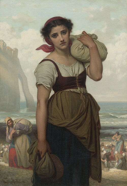 Washerwoman of Etretat, 1869, Hugues Merle