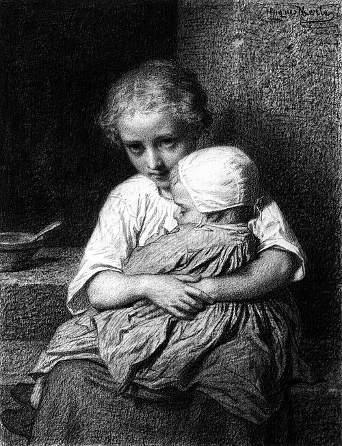 The good sister, 1862, Hugues Merle