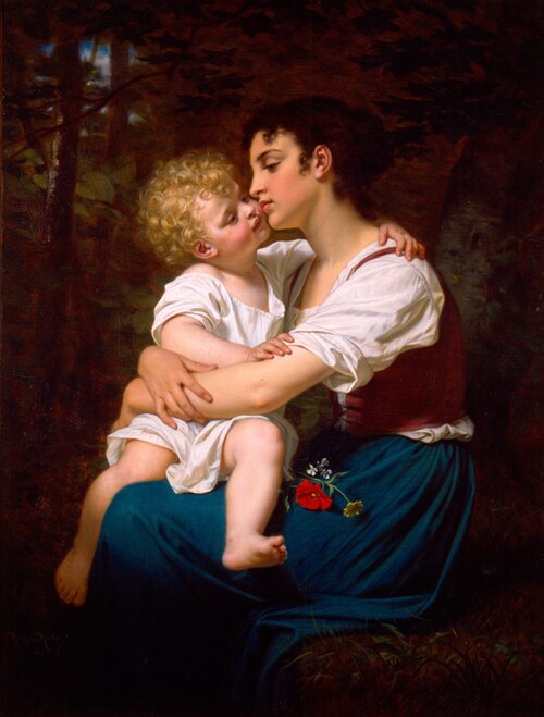 Maternal Love, 1880, Hugues Merle