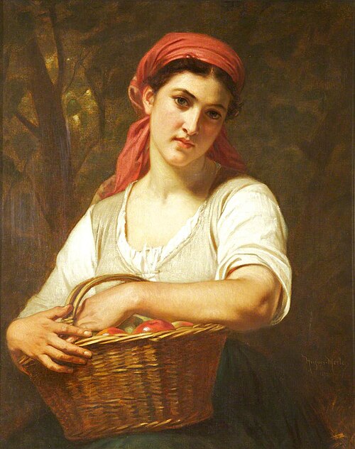 Girl with Fruit, 1870, Hugues Merle