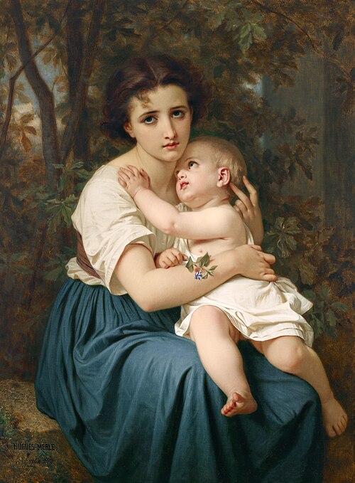 Thoughts of the Future, 1864, Hugues Merle