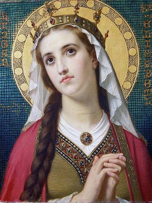Saint Elizabeth of Hungary, 1879, Hugues Merle
