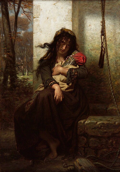 The Lunatic, 1871, Hugues Merle
