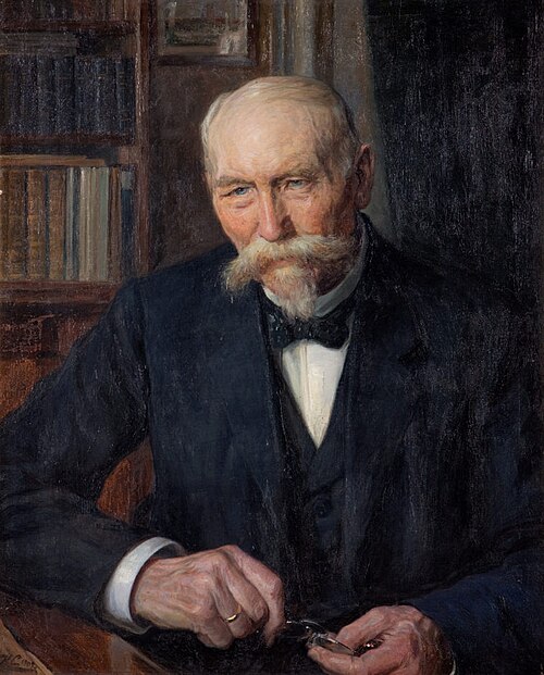Portrait du physicien fondateur Kiær, 1909, Knud Erik Larsen