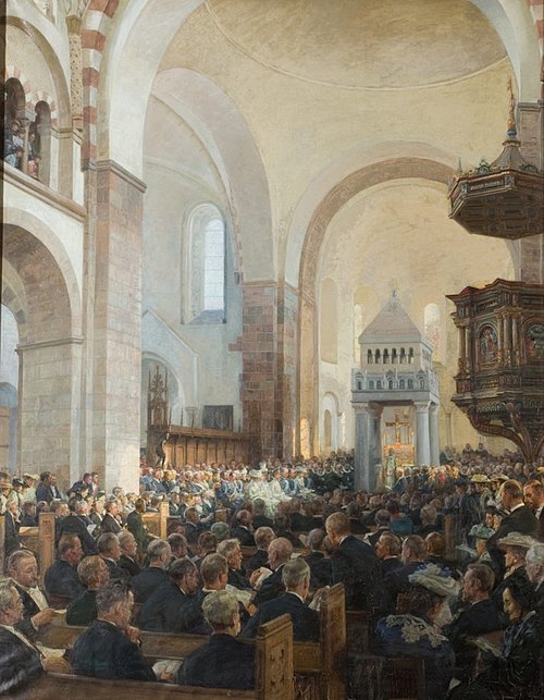 Inauguration de la cathédrale de Ribe, 1904, Knud Erik Larsen