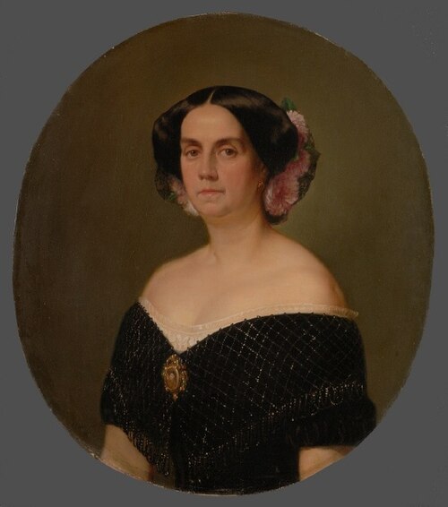 Amelia Núñez de Castro, marquesa de Peñaflorida, 1854, Antonio María Esquivel