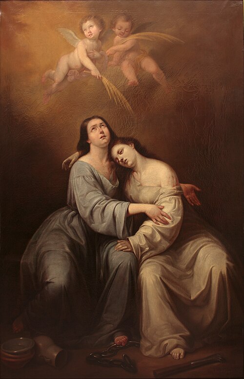 Saint Justa and Saint Rufina, 1844, Antonio María Esquivel