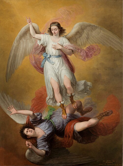 The Fall of Lucifer, 1840, Antonio María Esquivel