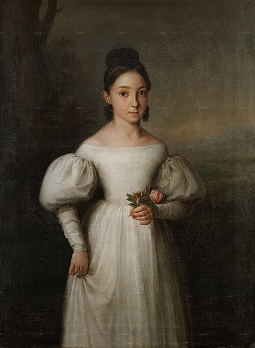 La infanta María Luisa Teresa de Borbón luego duquesa de Sessa, 1834, Antonio María Esquivel