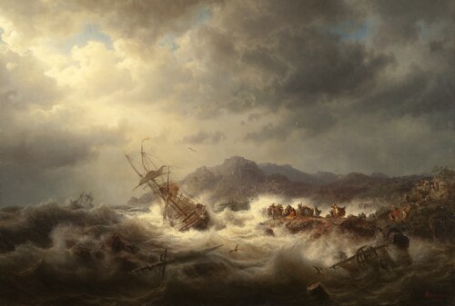 Shipwreck, 1855, Marcus Larson