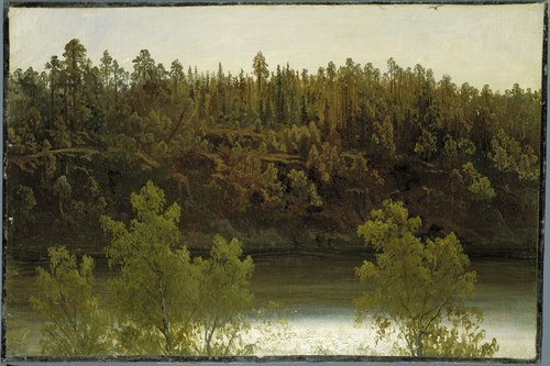 Swedish Lake. Study, 1853, Marcus Larson