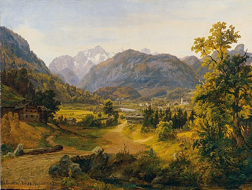 Das Unkental in Salzburg, 1843, Anton Schiffer