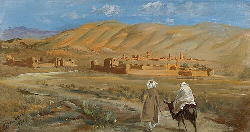 In the desert of Afghanistan, 1931, Alexandre Iacovleff
