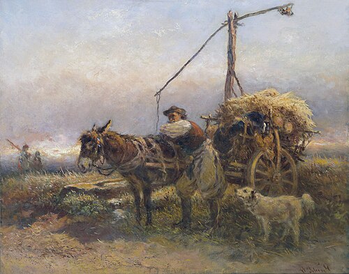 Eselgespann, 1906, Anton Schrodl