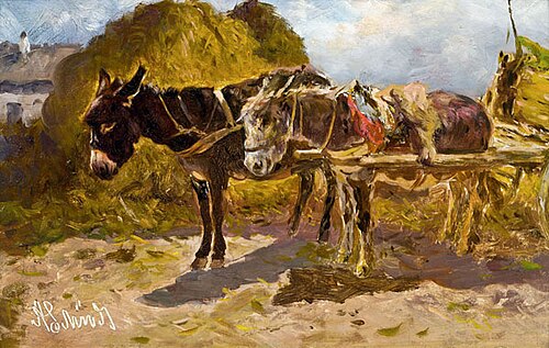 Eselskarren., 1906, Anton Schrodl