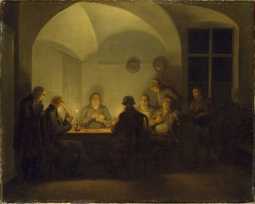 Card Players, 1815, Aleksander Lauréus